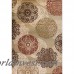 Three Posts Winterberry Beige/Brown/Red Area Rug THRE4078